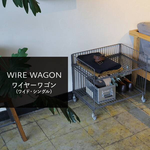 COLLEND（コレンド） ワイヤーワゴン (ワイド・シングル) 2段