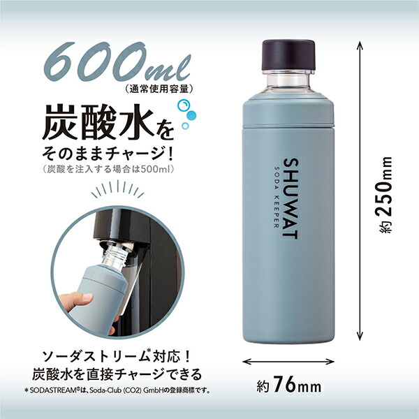 Atlas（キッチン、日用品） しゅわっと ソーダキーパー SHUWAT