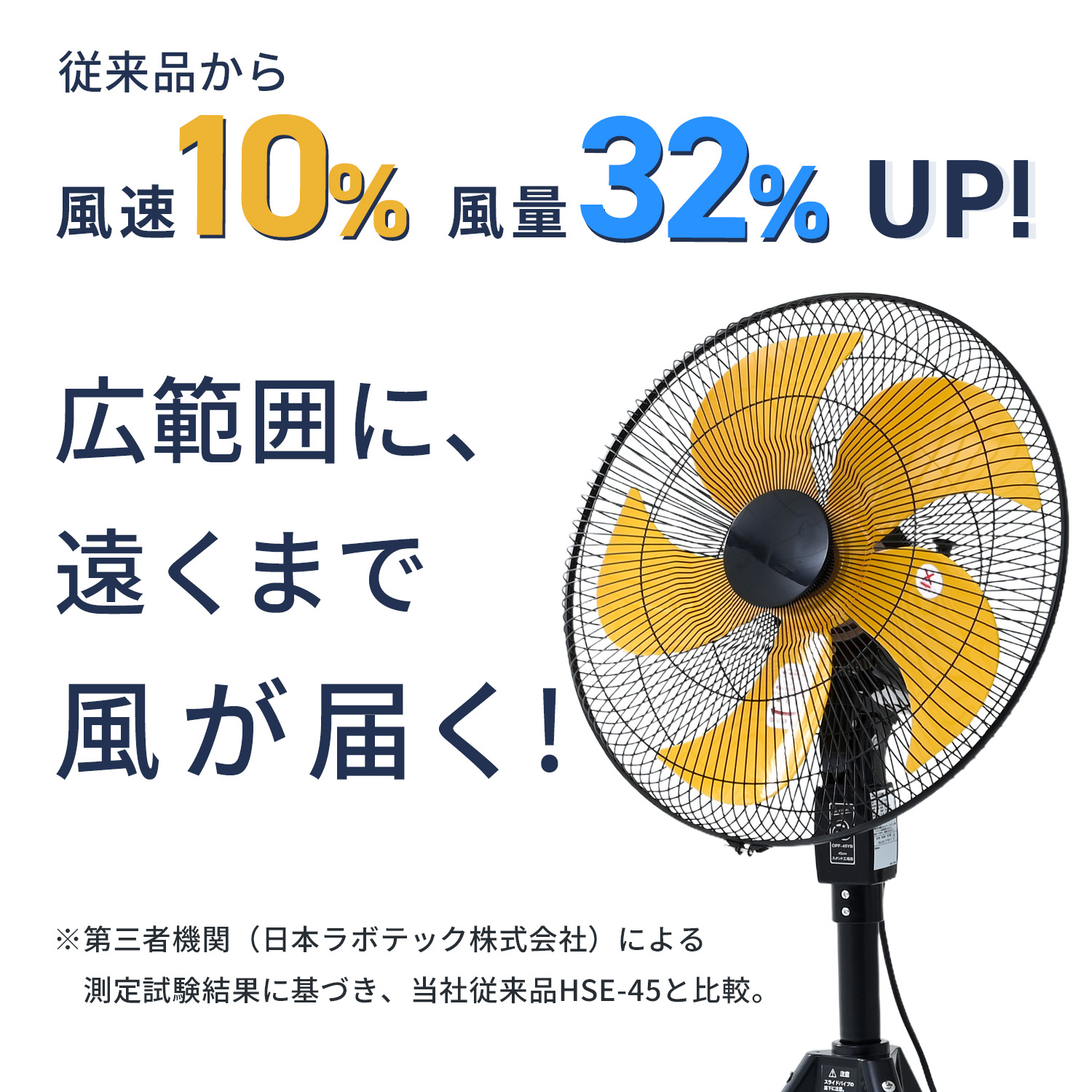 ナカトミ 工場扇 工場用扇風機 45cm OPF-45YB 大風量 三脚折り畳み収納