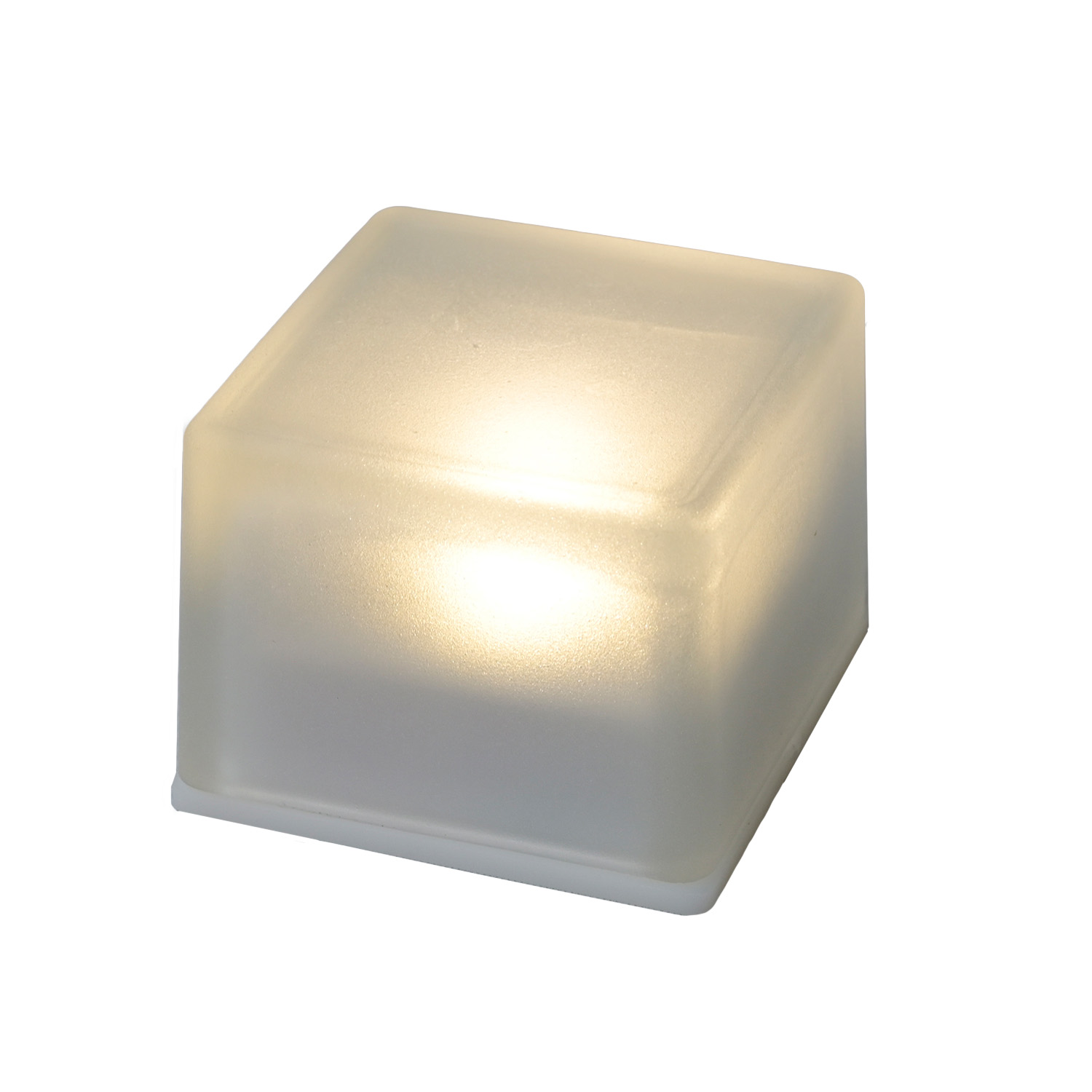 LEDソーラーライト ガーデンブリツク 7cm すりガラスタイプ piccolo