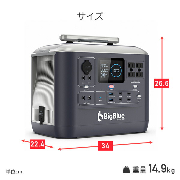 ポータブル電源 バッテリー充電器 車中泊グッズ リン酸鉄 1075Wh