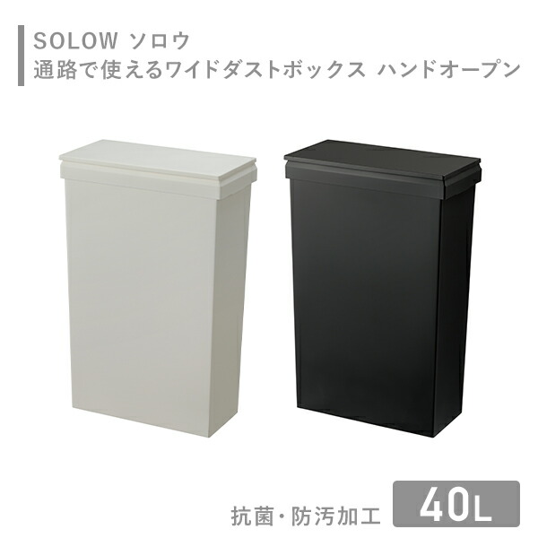 SOLOW ソロウ ゴミ箱 通路で使えるワイドダストボックス ハンド