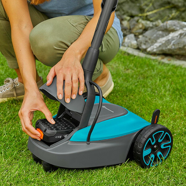 GARDENA 手押し芝刈り機 HandyMower 充電式 14620-56 POWER FOR ALL