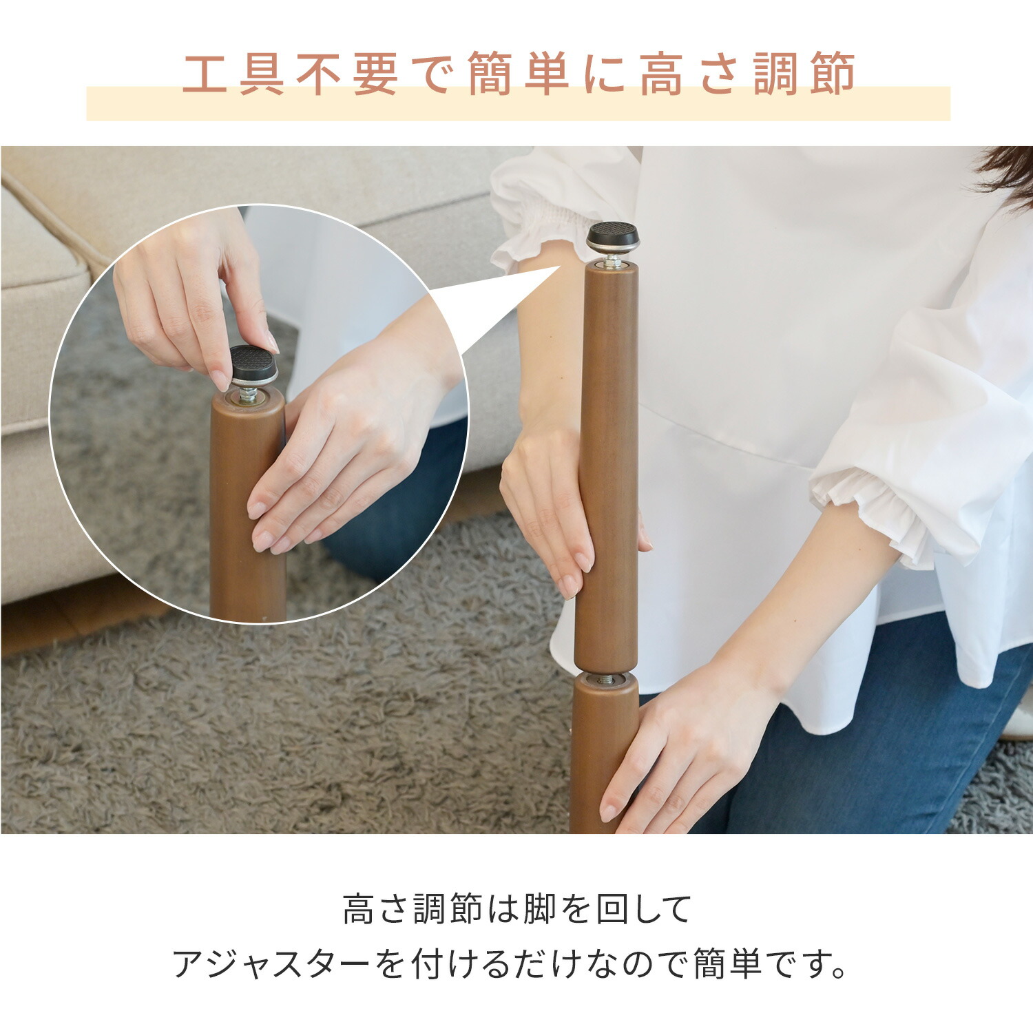 山善（YAMAZEN） こたつテーブル 長方形 ハイタイプ 120x70cm 一人用