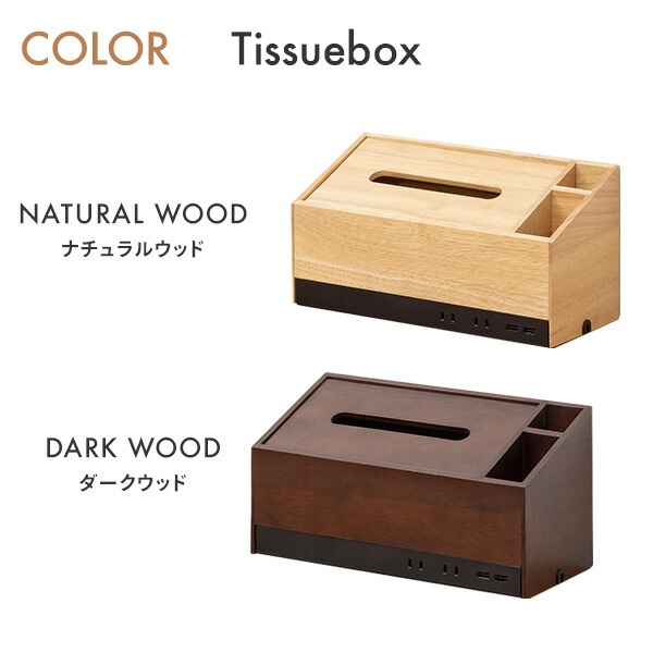 TOPLAND 収納ボックス 収納BOX 2個口 コンセントタップ USB電源