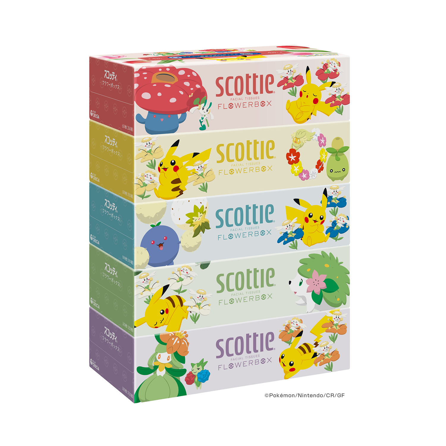 スコッティ（scottie） ティッシュペーパー フラワーボックス 500枚