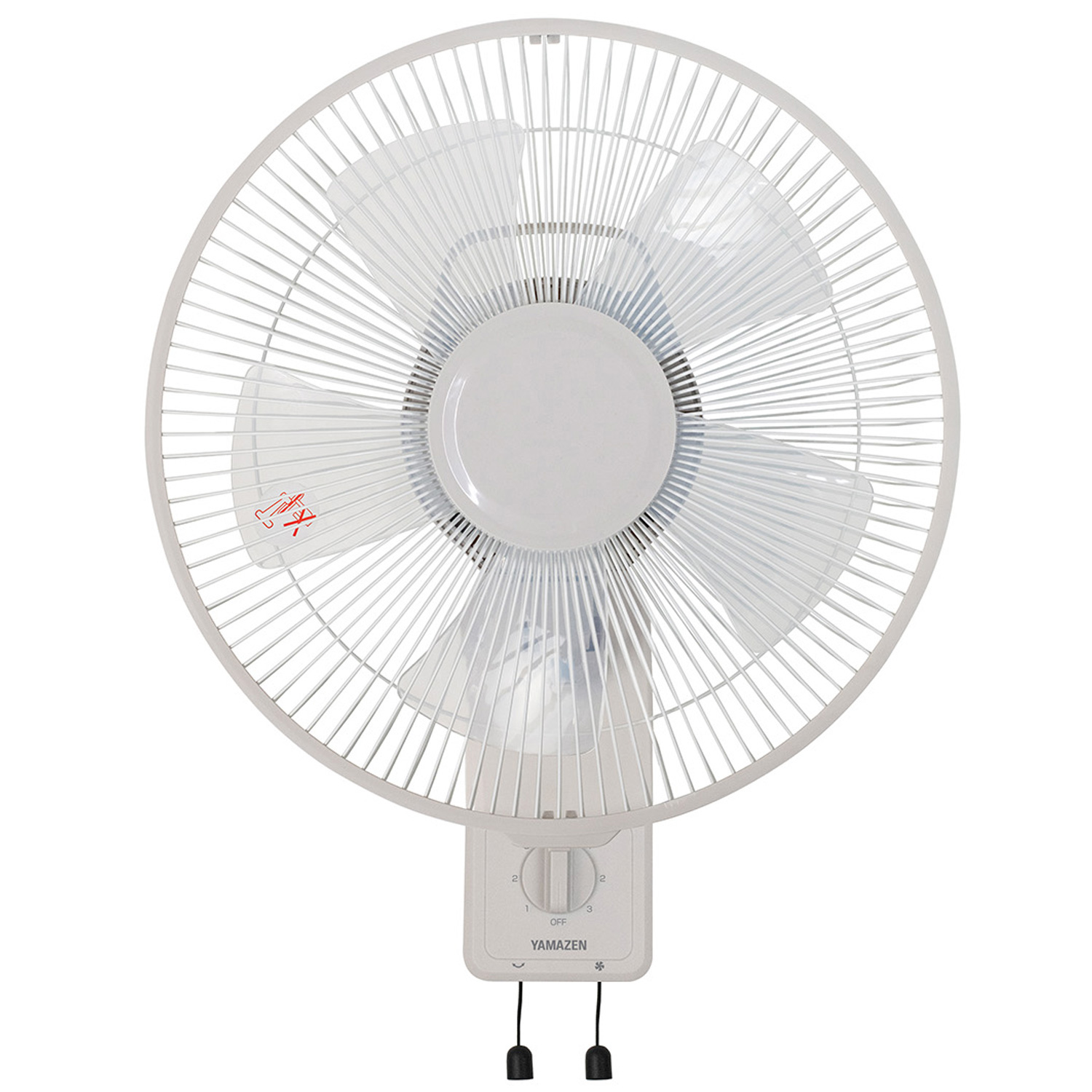 YAMAZEN DC壁掛扇風機 300mm 5段階風量調節 山善（YAMAZEN） 扇風機 壁掛け扇風機 DCモーター 30cm 上下左右自動首