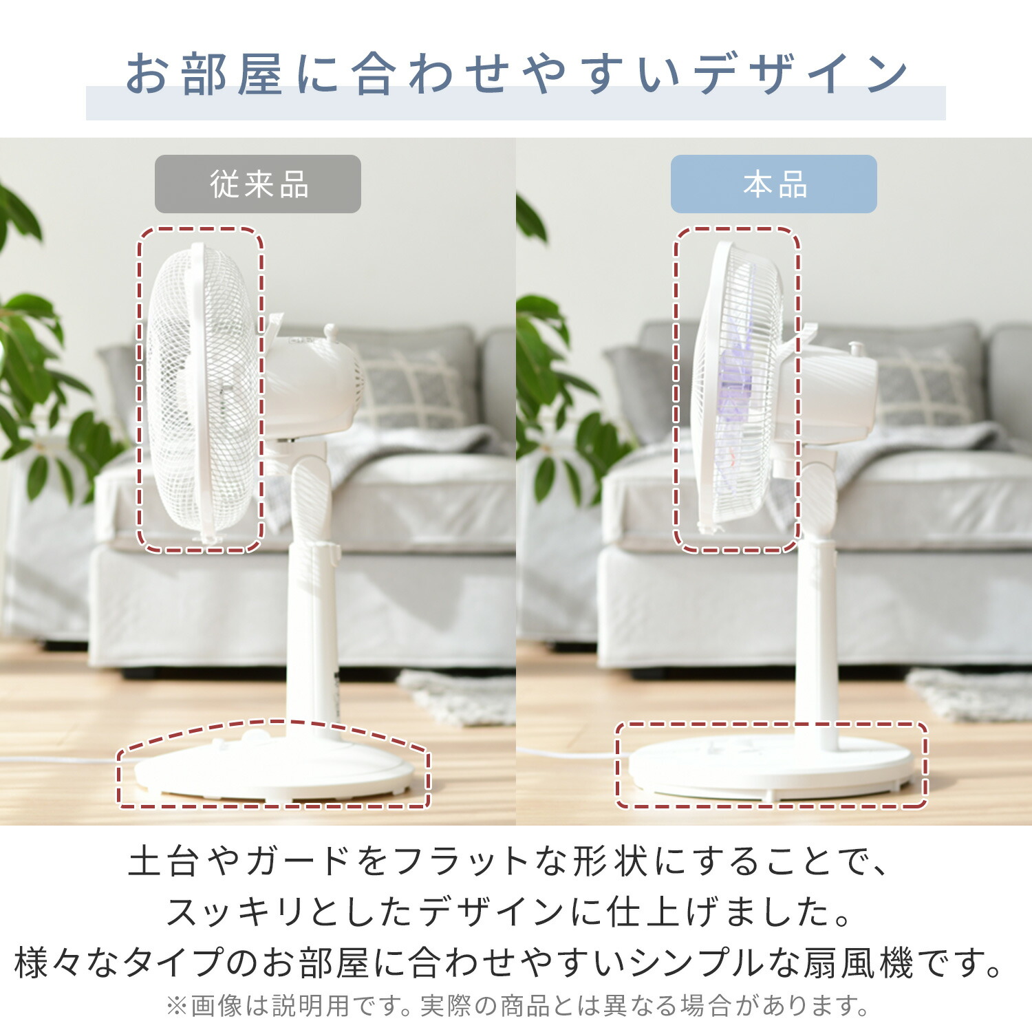 山善（YAMAZEN） 訳あり アウトレット品 扇風機 左右首振り リビング
