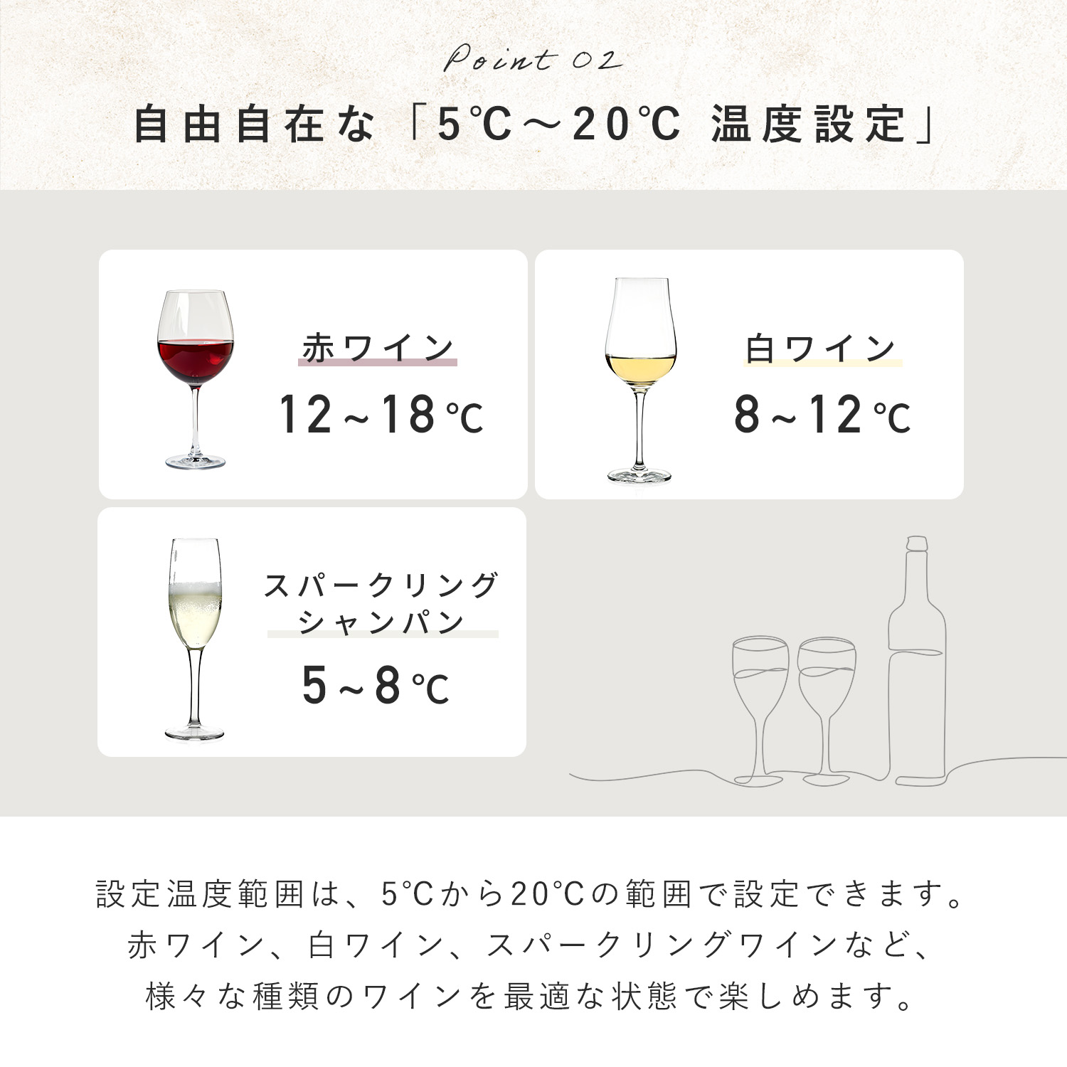 山善（YAMAZEN） ワインセラー コンプレッサー式 家庭用 小型 24本収納