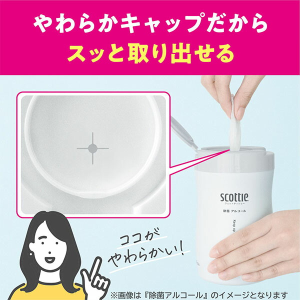 スコッティ ウェットティッシュ 純水 ノンアルコール 本体 150枚