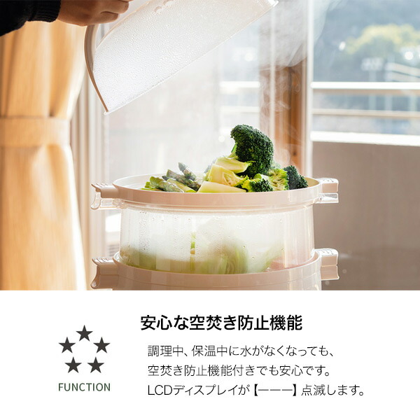 山善（YAMAZEN） ANABAS スチーム名人 かんたん蒸し器 L SE-003