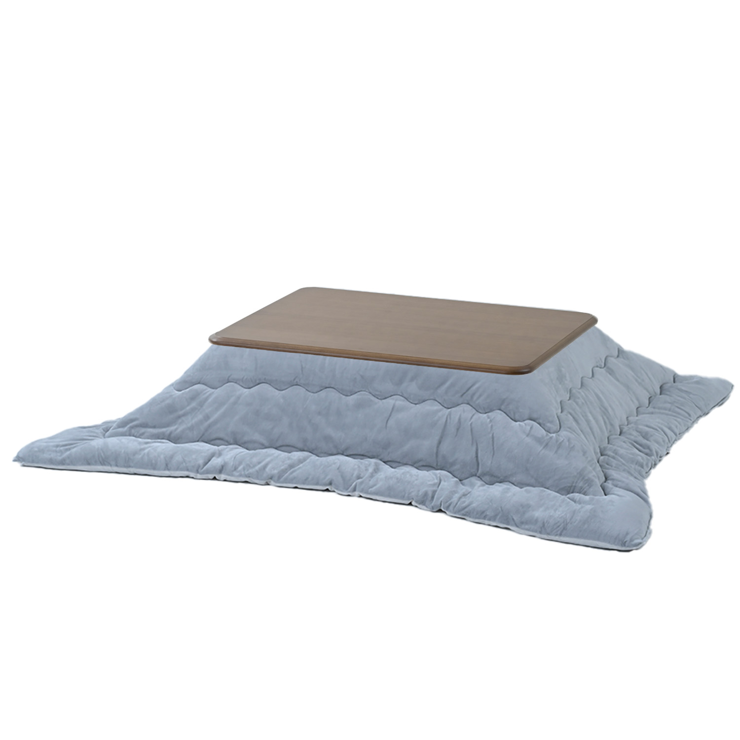 グレージュのこたつ（電源コード・5cmの高さ調節足付き）60×75×37〜42 こたつの高さをあげる足 4個入り ベージュ ブラウン 座卓 テーブル 脚