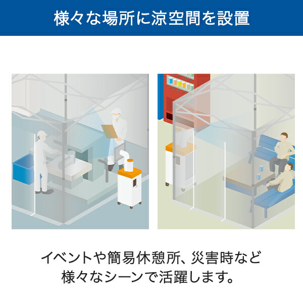 スイデン（Suiden） クーラーテント スポットエアコン用 1.8m×1.8m SS