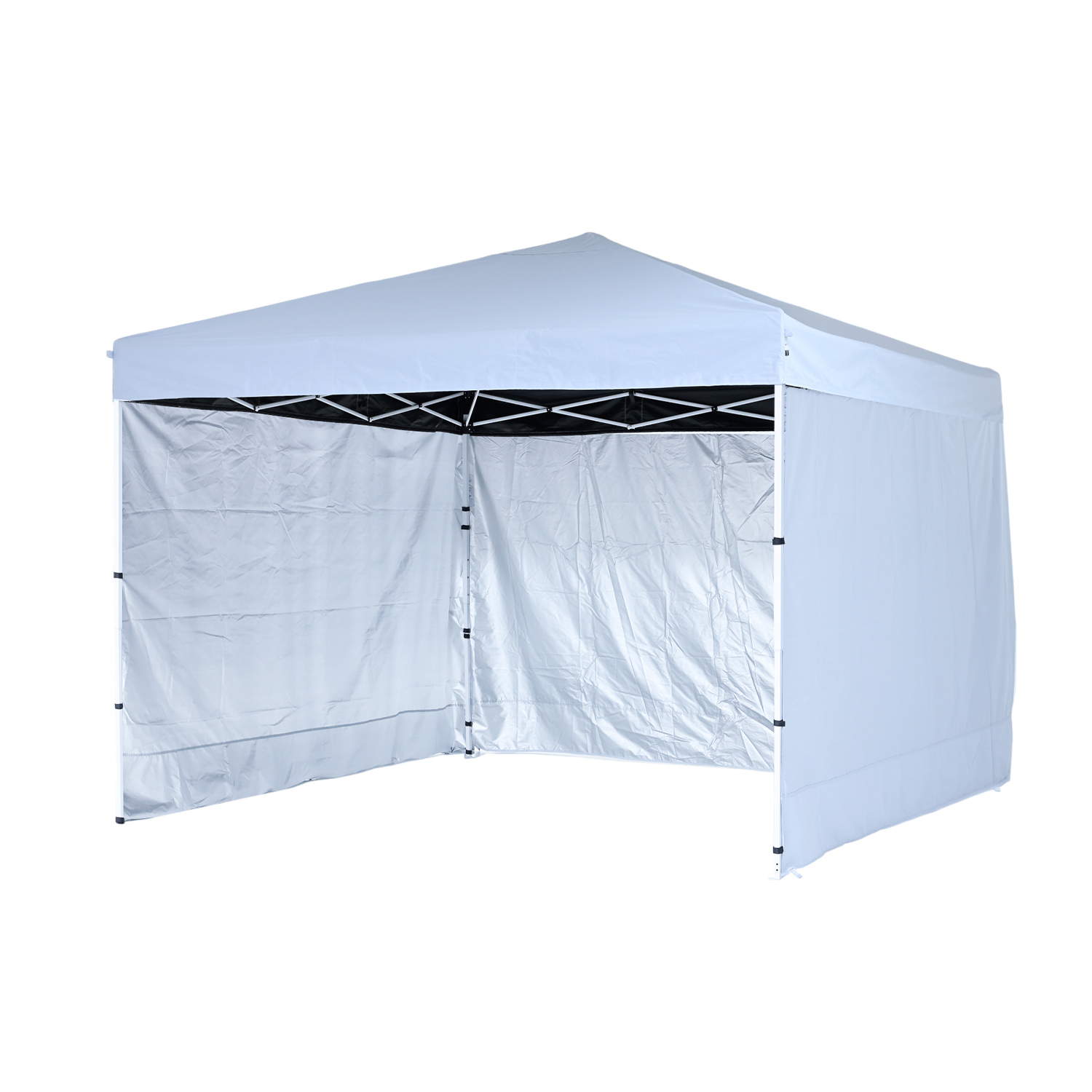 山善（YAMAZEN） サイドシート3枚付き 重り4個付き ワンタッチタープ