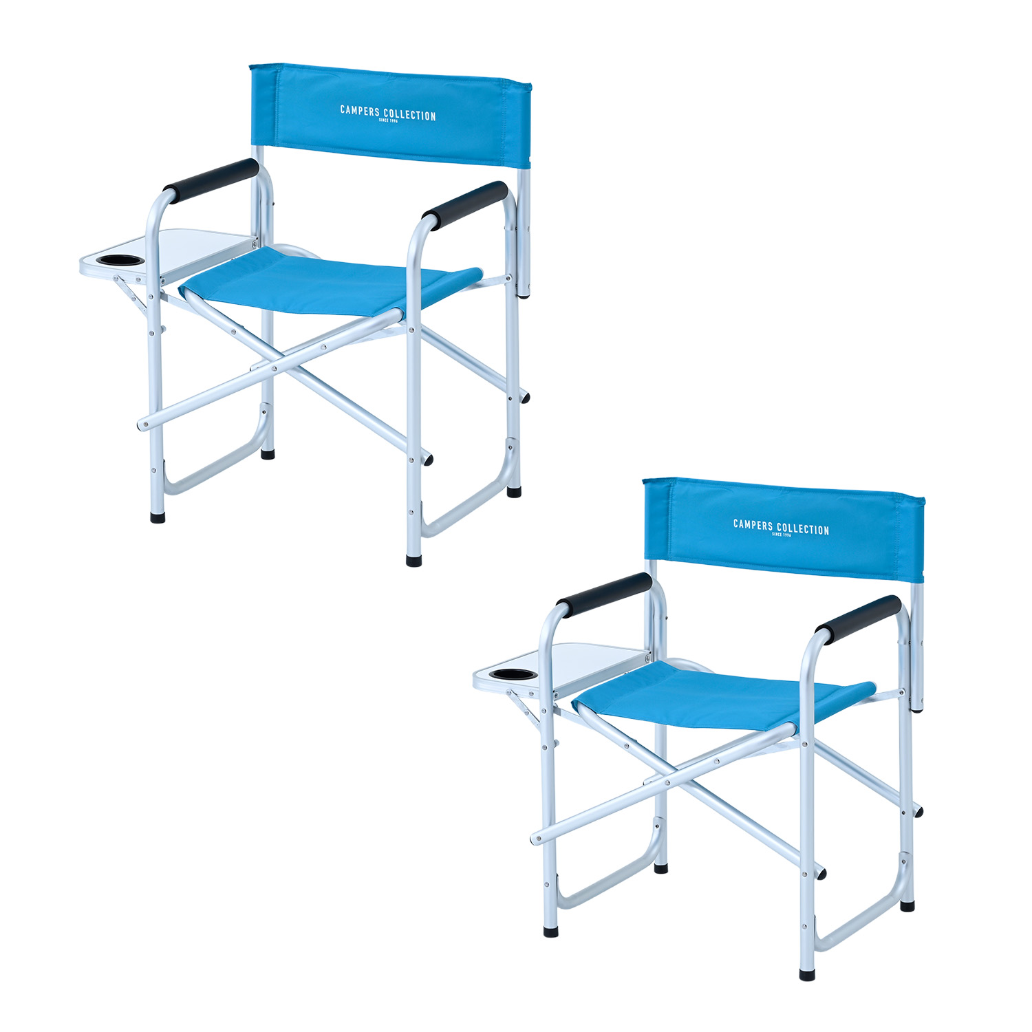 山善（YAMAZEN） ディレクターチェア 2脚セット アウトドアチェア