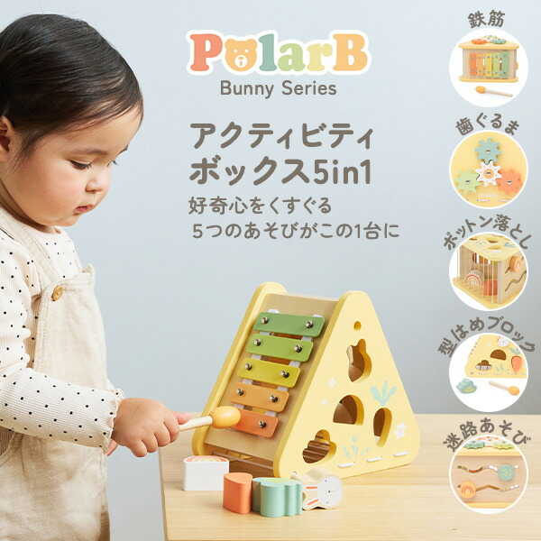 バニーシリーズ アクティビティボックス/5in1（対象年齢18ヶ月から