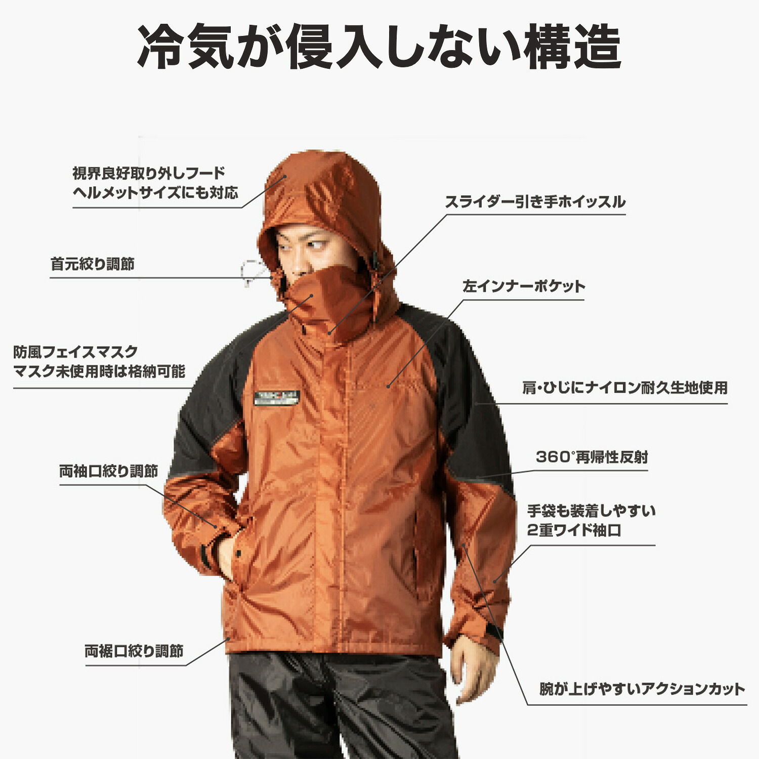 Makku（マック） 防水防寒スーツ ウォームレイン ジャケット単品