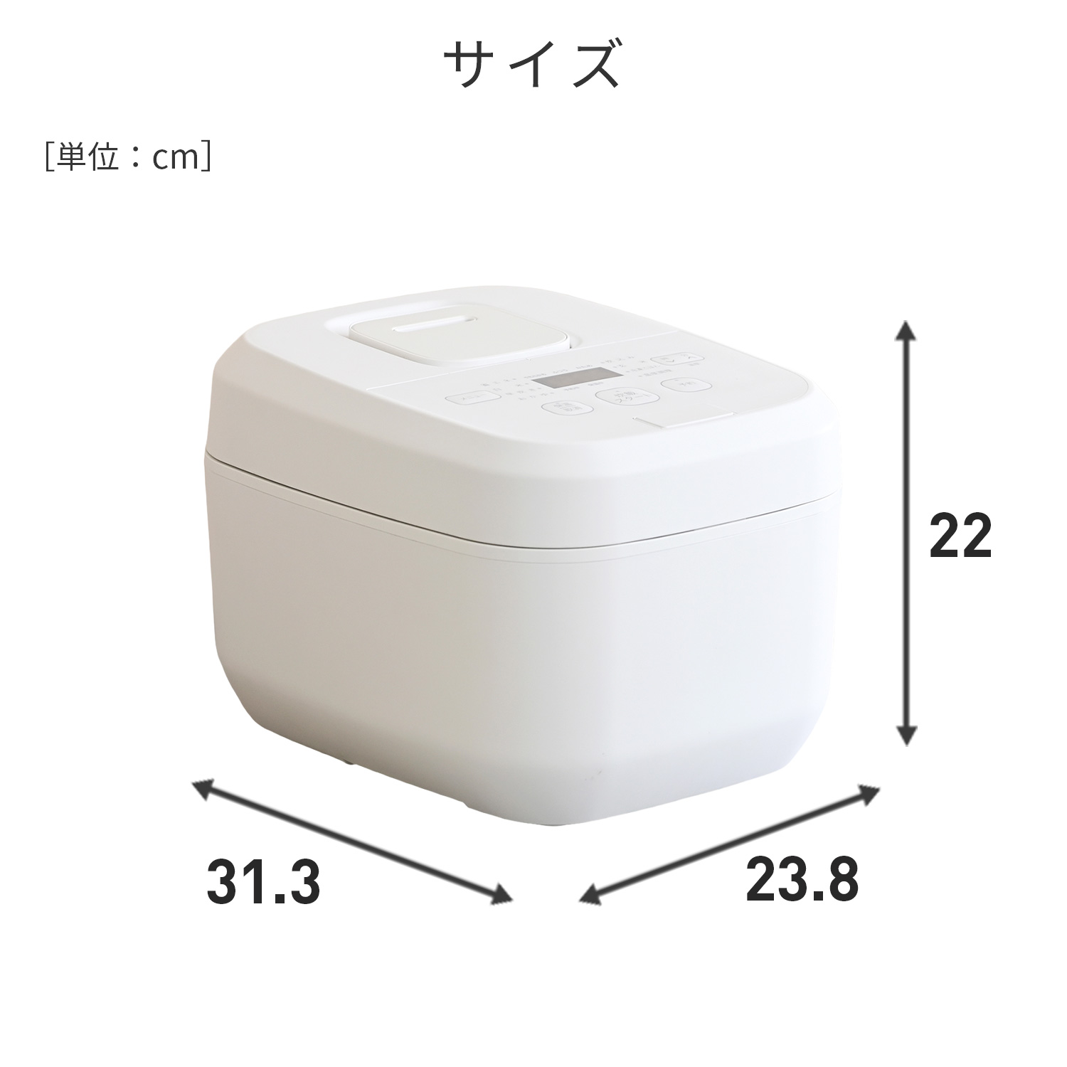 YAMAZEN　２０２３年　炊飯器　５合炊き 山善 炊飯器 マイコン式 5.5合 YJP-M10(B)