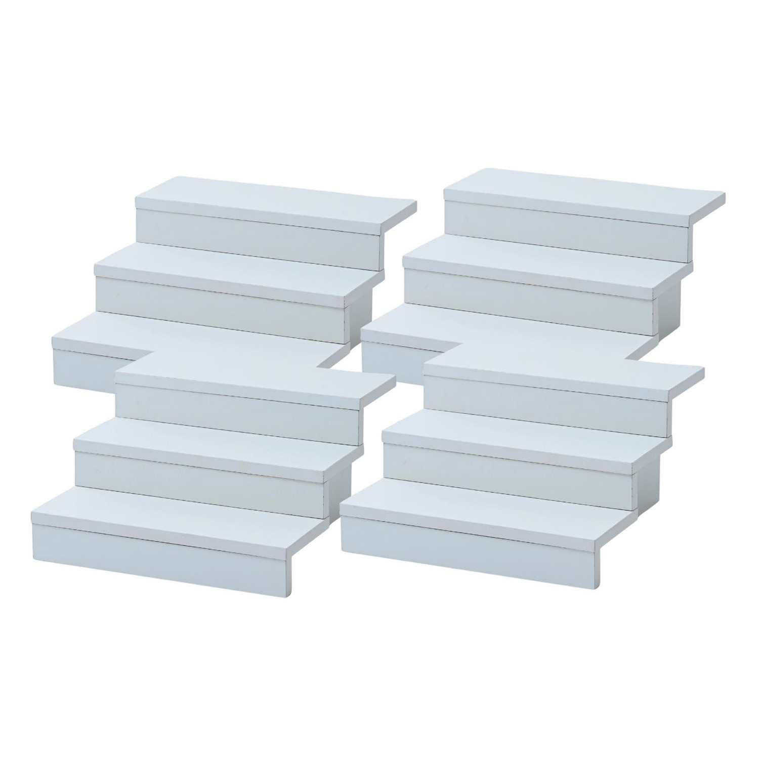 山善（YAMAZEN） ひな壇 雛壇 コンパクト 3段 4個組 ディスプレイ