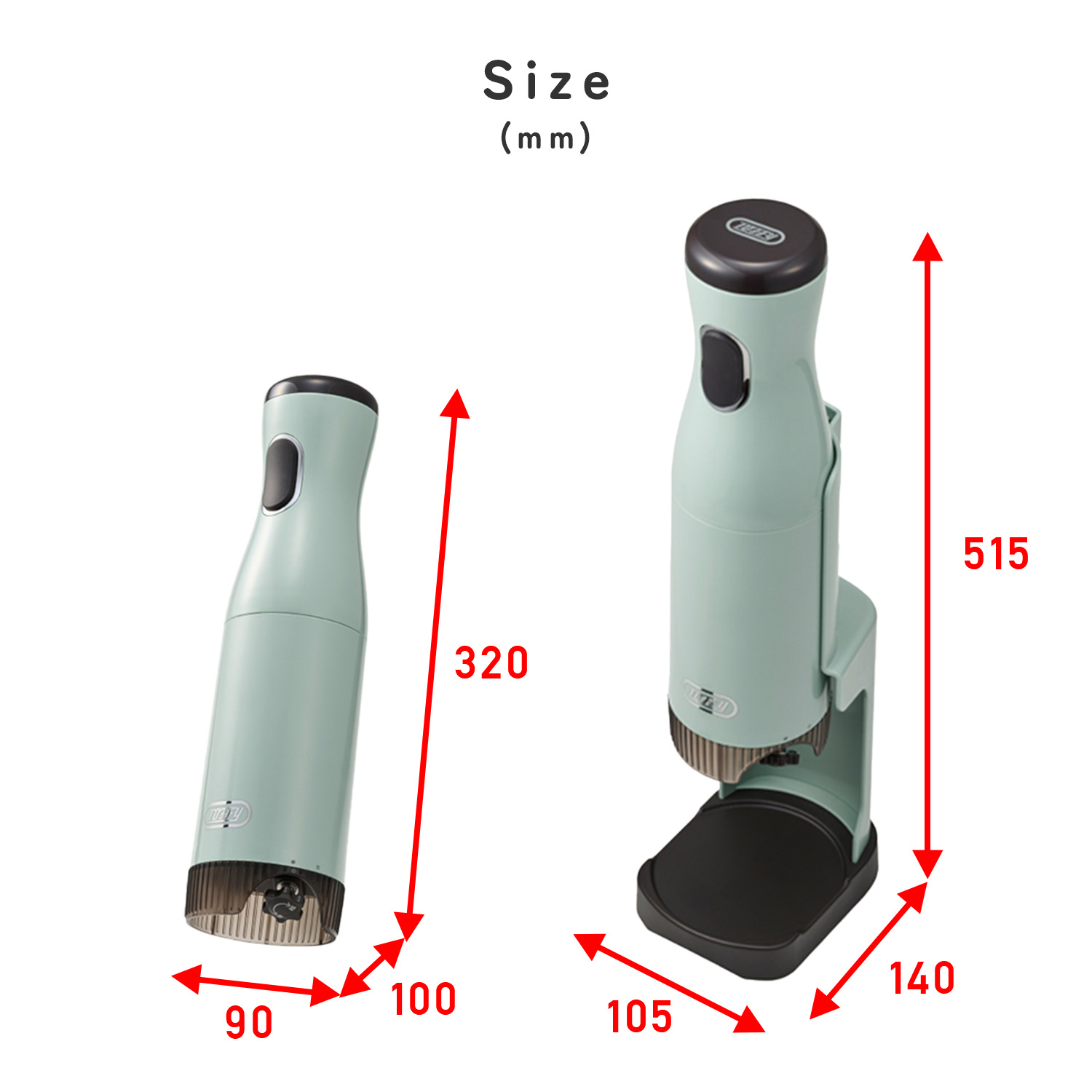 Toffy 電動かき氷器 コードレス かき氷機 ハンディ スティック型 充電