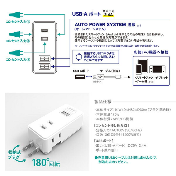 移動ができる USBポート付き卓上コンセント テレワーク 楽天市場】ソニック 直挿しタイプ USBポート付 ユートリム 3口