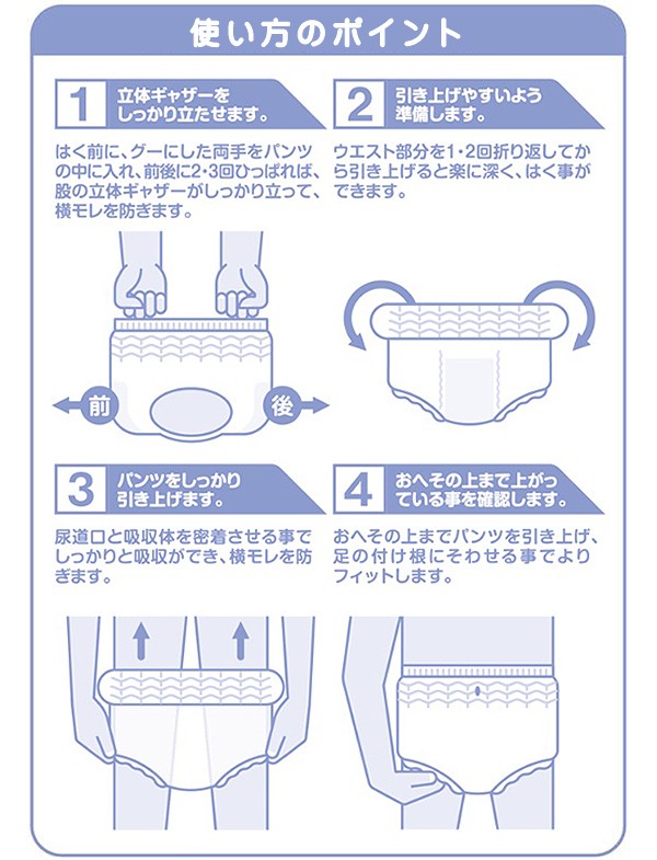 アクティ 大人用紙おむつ うす型パンツ ベーシックケア Mサイズ 20枚×4