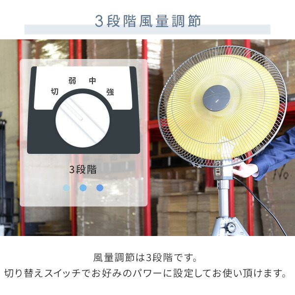 ランキング2025 ナカトミ 三脚折り畳み 大風量 45cm羽根 工場扇 業務用扇風機 扇風機・サーキュレーター