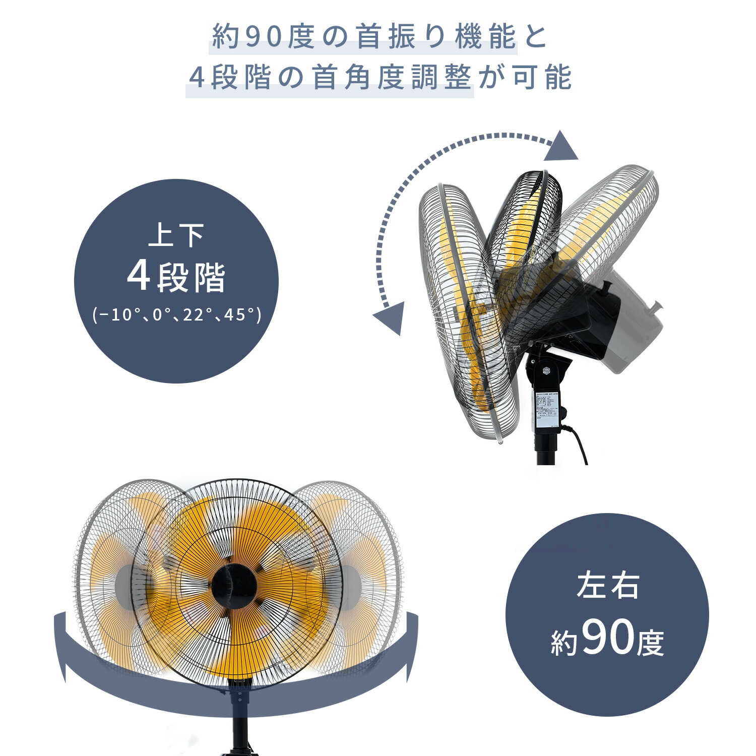 ナカトミ 工場扇45cm アルミフロア扇 HZF-45A よっ様用 工場扇 45cm 床置き式 TZF-45P ナカトミ | 山善ビズコム オフィス用品