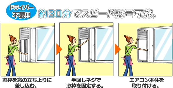 冷房専用 窓用エアコン (おもに4.5-7畳用) CW-189G(W) :XTN74:くらしのeショップ - 通販 - Yahoo!ショッピング