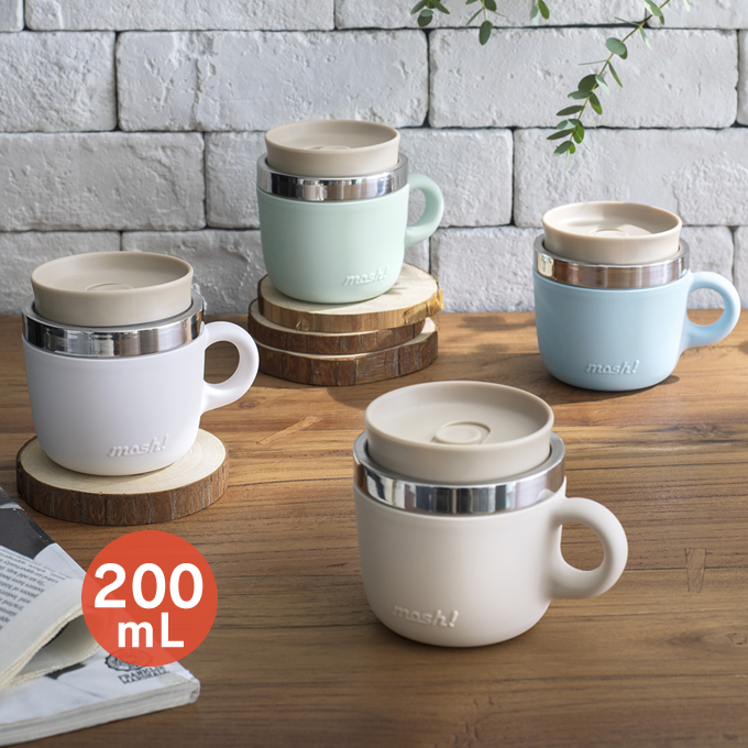 mosh！ モッシュ CAFE＆WORKシリーズ 猫舌専科 キャットタンマグ 200ml | mosh!