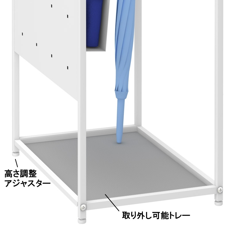 トヨダプロダクツ 傘立て 折りたたみ傘収納付き 業務用 長傘 約24本 折