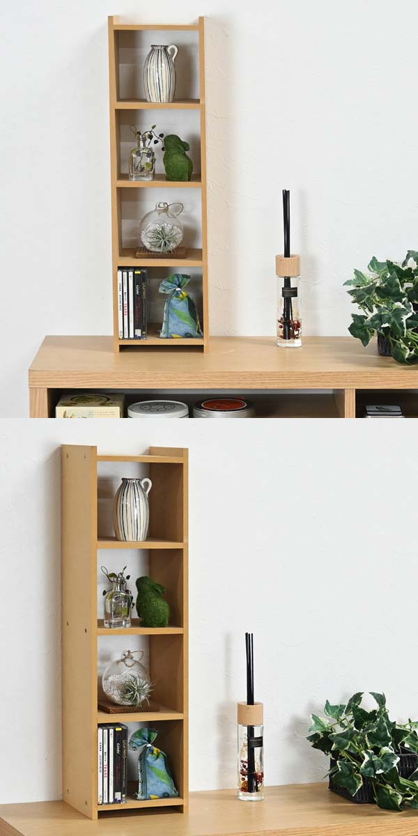 オープンラックスリム4段 CD 収納 DVDラック オープンラック