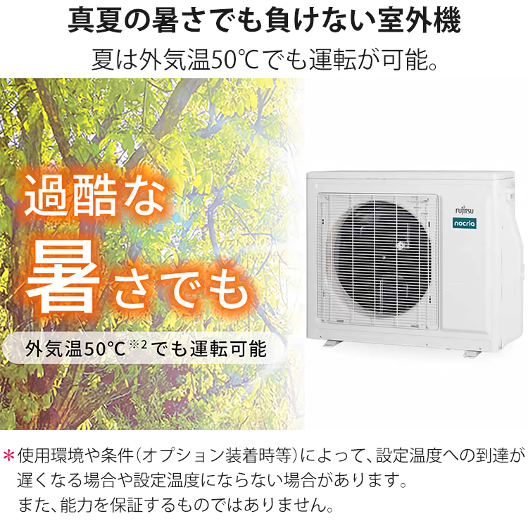 nocria エアコン おもに23畳 富士通ゼネラル Vシリーズ 2024年モデル