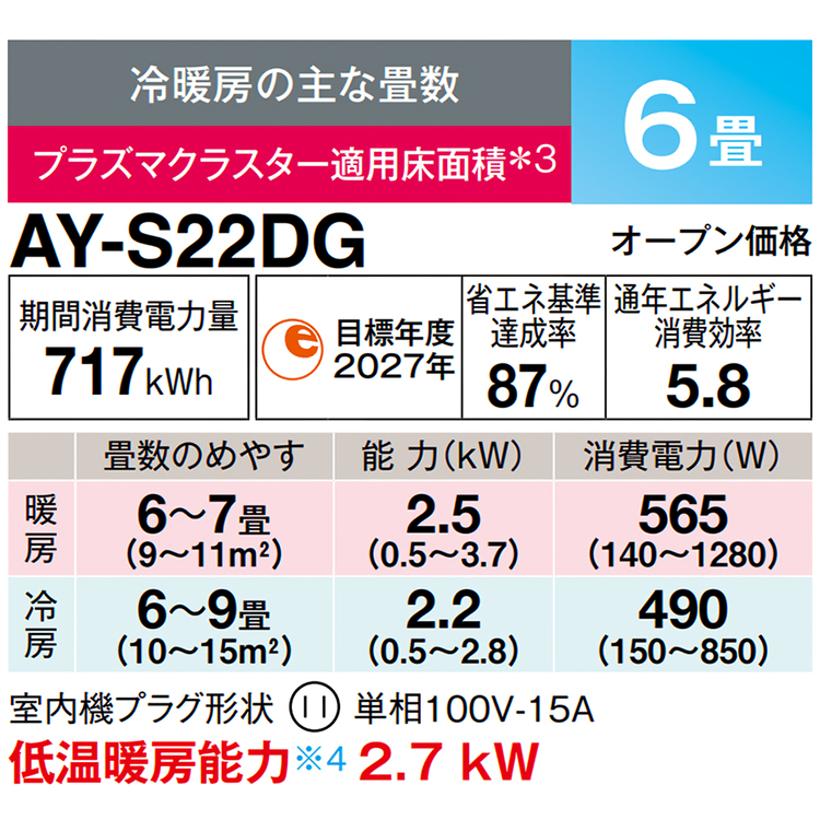 プラズマクラスター 東京 神奈川地域限定 標準取付工事費込 エアコン同