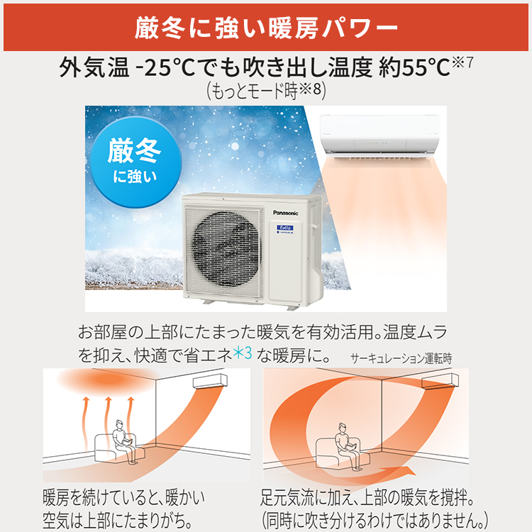 エオリア 標準取付工事費込 エアコン おもに18畳 パナソニック