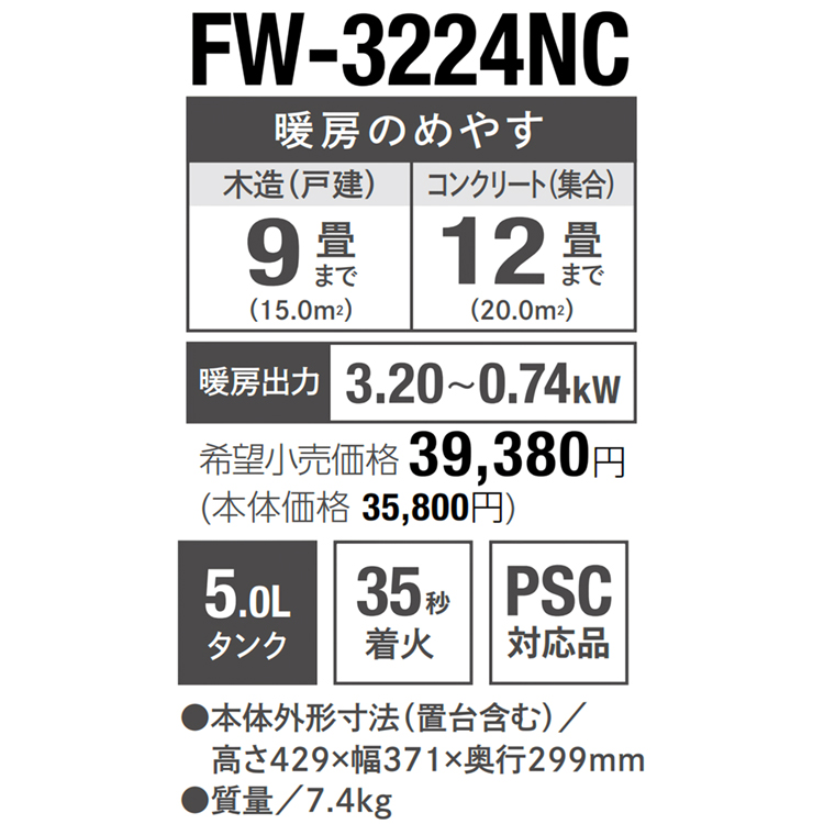 ダイニチ ファンヒーター NCタイプ