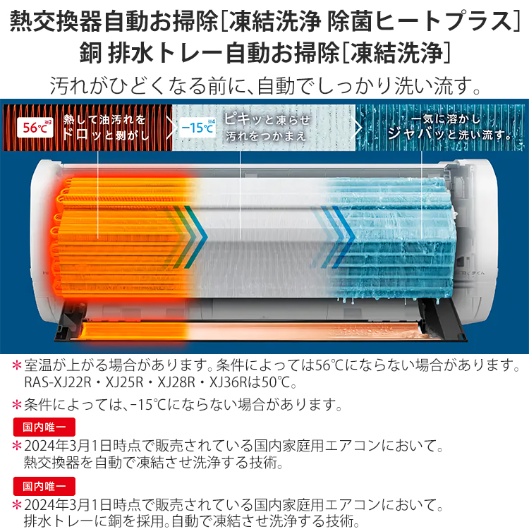白くまくん エアコン おもに10畳 日立 XJシリーズ 2024年モデル