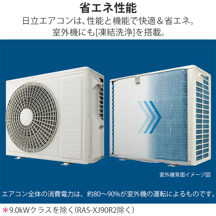 白くまくん エアコン おもに14畳 日立 XJシリーズ 2024年モデル