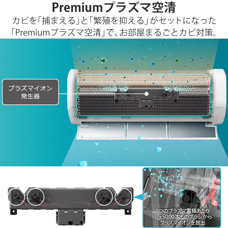 取付込み保証付日立2020年7.1KW 白くまくん エアコン 日立 RAS-AJ22R (W) 6畳 基本 取り付け 工事込み