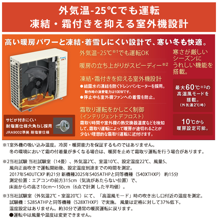 すぐ暖まる幸せ気分からだも HappyPanasonic2018年10畳室外機付 スゴ暖 エアコン おもに10畳 ダイキン HXシリーズ 2025年モデル