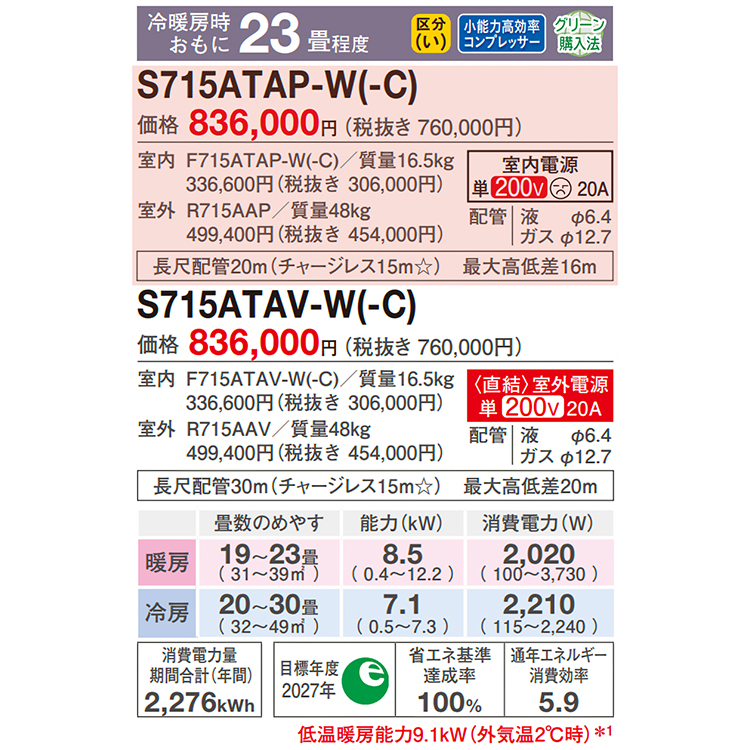 ダイキン（DAIKIN） 東京 神奈川地域限定 標準取付工事費込 エアコン同