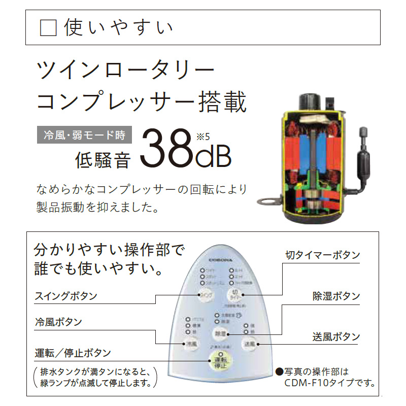CORONA（住宅設備） 除湿機 コロナ 2025年モデル どこでも