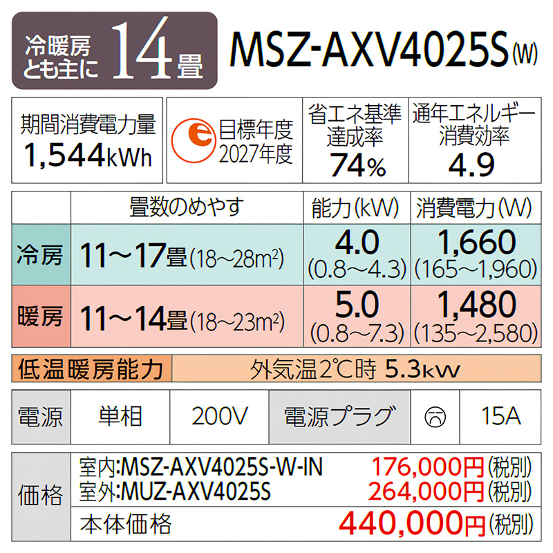 MITSUBISHI2018年モデル14畳用基本工事費込みリサイクル料金込み‼️ MITSUBISHI2018年モデル14畳用基本工事費込みリサイクル料金込み