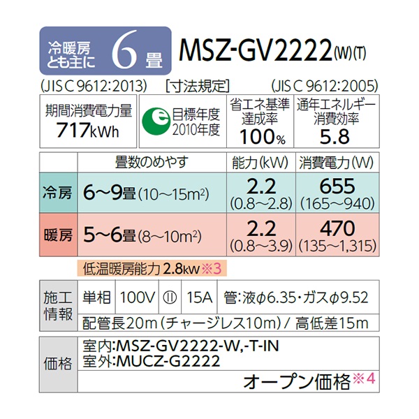 三菱 エアコン GVシリーズ