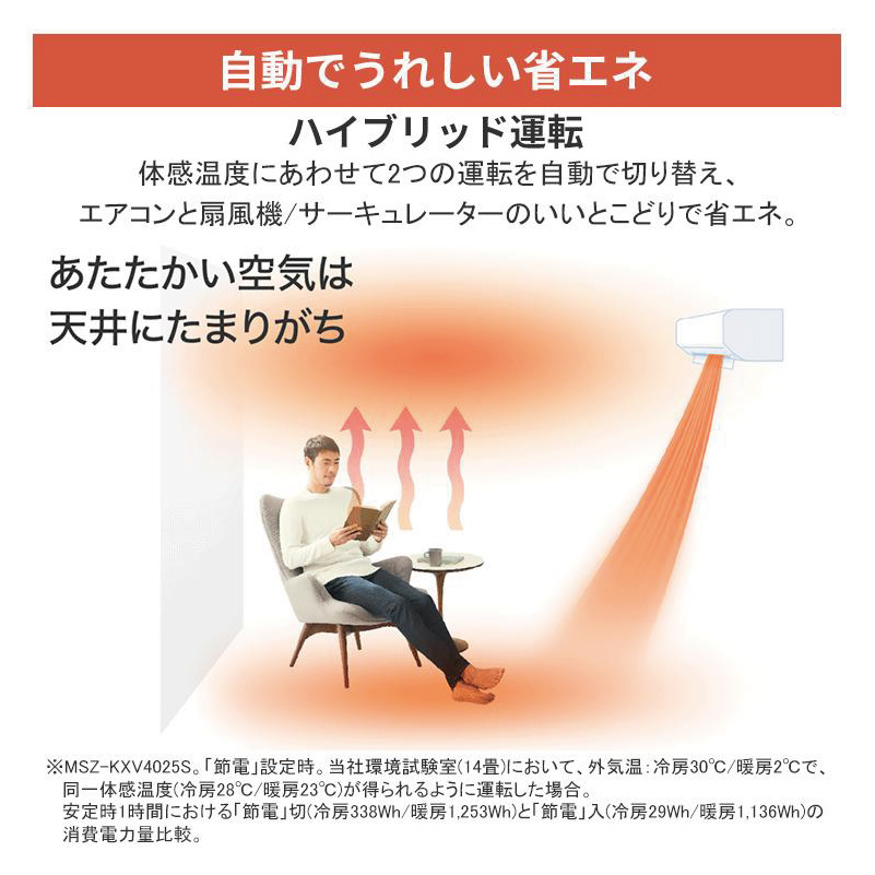 霧ヶ峰 エアコン 14畳用 三菱電機 2026年モデル KXVシリーズ ピュア