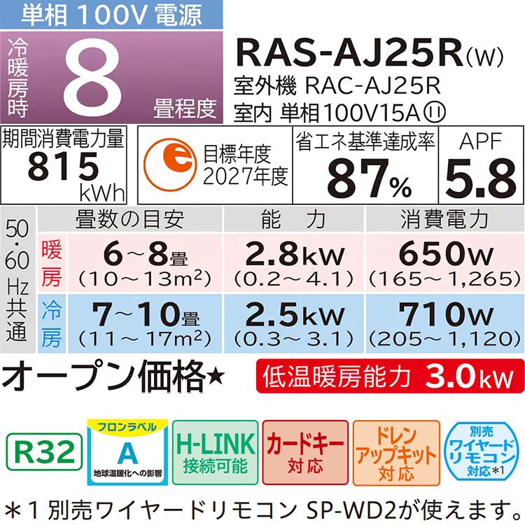 エアコン おもに8畳 日立 白くまくん AJシリーズ 2024年モデル コンパクト 内部クリーン 単相100V RAS-AJ25R-W : ras-aj25r-w  : イーマックスジャパン - 通販 - Yahoo!ショッピング