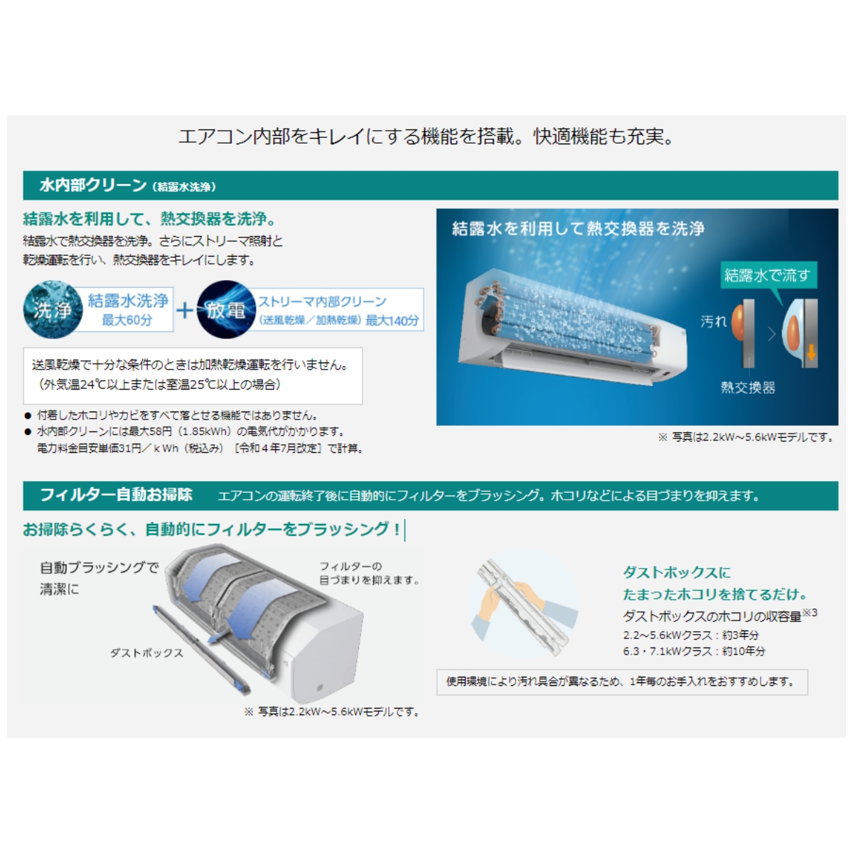 S253ATCS-W-SET 標準取付工事費込 CXシリーズ ダイキン おもに8畳 ホワイト ルームエアコン 冷暖房 ストリーマ搭載 冷房 暖房  自動運転 2023年 モデル