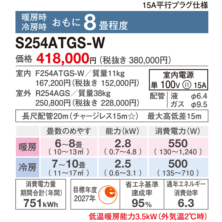 ストリーマ エアコン おもに8畳 ダイキン GXシリーズ 2024年モデル