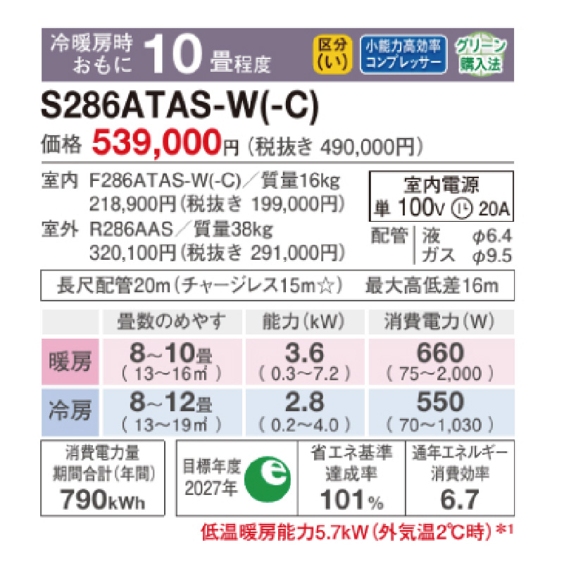ダイキン！DAIKIN！2019年式！主に8畳用！ストリーマ搭載！エアコン取り付けも承りますBA10 ストリーマ エアコン 10畳用 ダイキン 2026年モデル AXシリーズ