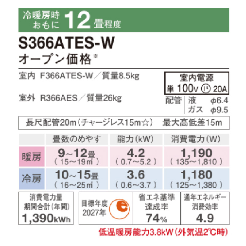 【新品エアコン】最新2022年モデル　ダイキンEシリーズ6畳用 ダイキン（DAIKIN） 【工事費別途】ダイキン エアコン 6畳用 単相100V